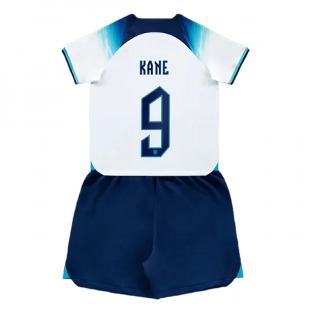 Inghilterra Kane 9 Bambino Maglia Prima World Cup 2022 Manica Corta (+ Pantaloncini)
